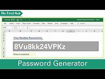 Video thumbnail for Generate Random Passwords In Excel - Using Upper And Lower Case Letters, Numbers and Symbols
