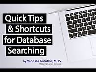 Video thumbnail for Quick Tips & Shortcuts for Database Searching