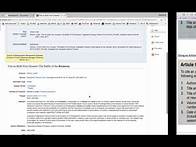 Video thumbnail for MLA 8 or 9 - Citing an Article from an Online Database