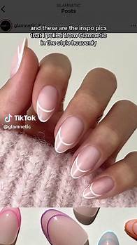 Video thumbnail for Nail Salon: $111 and 2 hours Glamnetic: $19.99 and 15 minutes Which would you rather choose? 👀 💅 Nail style: Heavenly @meganlee #glamnetic #pressonnails #pressons #nails #salon
