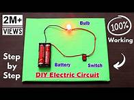 Video thumbnail for How To Make a Simple Electric Circuit | Working Model School Science Project