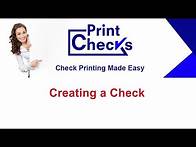 Video thumbnail for Print Checks PRO - How to create a check