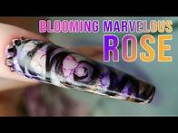 Video thumbnail for Watercolour Sharpie Design on a Blooming Gel Rose - Step By Step Nail Art With Meg Feather