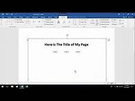Video thumbnail for Very Basic Storyboarding for Web Design - Microsoft Word