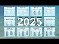 Video thumbnail for Calendar 2025