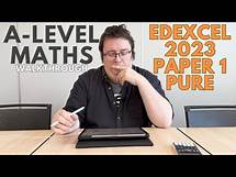 Video thumbnail for Edexcel A-Level Maths 2023 Paper 1 Walkthrough