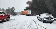 Video thumbnail for Two dead, 16 others hurt after crash on I-40 near Williams amid snow storms