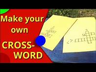 Video thumbnail for Creating your own CROSSWORD PUZZLE - for KIDS and ADULTS