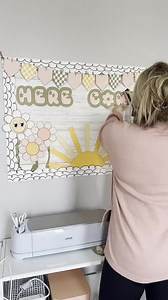 Video thumbnail for Groovy Spring Bulletin Board Board | April Sun & Flowers Bulletin Kit - Etsy
