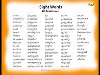 Video thumbnail for Learn 5th grade English sight words | High Frequency Words for 5th Grade