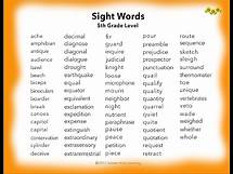 Video thumbnail for Learn 5th grade English sight words | High Frequency Words for 5th Grade