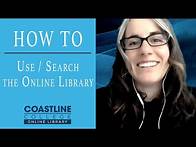 Video thumbnail for How to use the online library