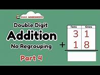 Video thumbnail for Addition Double Digit No Regrouping - PART 4 | UAE Worksheets