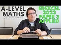 Video thumbnail for Edexcel A-Level Maths 2023 Paper 3 Walkthrough
