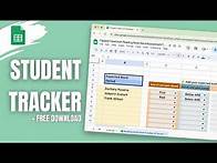 Video thumbnail for Create a student tracker in Google Sheets