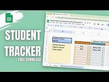 Video thumbnail for Create a student tracker in Google Sheets