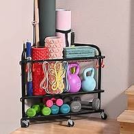 Video thumbnail for PLKOW Weight Rack for Dumbbells, Home Gym Storage for Dumbbells Yoga Mat Kettlebells, Yoga Mat Storage Rack for Garage, Home Gym