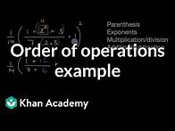 Video thumbnail for Order of operations with fractions and exponents | 6th grade | Khan Academy