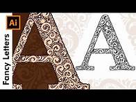 Video thumbnail for How To Create Custom Fancy Type Letters - A - in Adobe Illustrator
