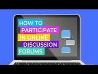 Video thumbnail for How to Participate in Online Discussion Forums: 5 Easy Steps!
