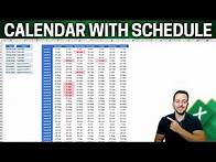 Video thumbnail for Interactive Excel Calendar 2024 with Automatic Appointment Schedule Highlights | How to