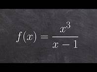 Video thumbnail for How do you graph a rational function with asymptotes