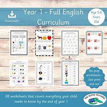 Video thumbnail for Year 1 Full English Curriculum - Printable Worksheets - Key Stage 1 English - Year 1 School - School Worksheets - Year 1 Learning - Etsy