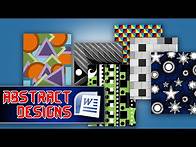 Video thumbnail for 6 Abstract Design Ideas in Microsoft Word - MS Word Tutorial