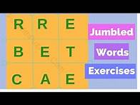 Video thumbnail for Jumbled Words Exercises