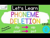 Video thumbnail for Phoneme Deletion Level 2 {Phonemic Awareness}