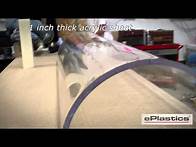 Video thumbnail for Thermoformed 1 Inch Thick Acrylic Sheet