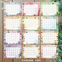 Video thumbnail for EDITABLE in PDF 2025 Calendar, Calendar 2025 - Etsy
