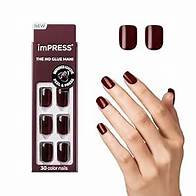 Video thumbnail for KISS imPRESS No Glue Mani Press On Nails, Color, 'I'm Not a Cinna', Red, Short Size, Squoval Shape, Includes 30 Nails, Prep Pad, Instructions Sheet, 1 Manicure Stick, 1 Mini File