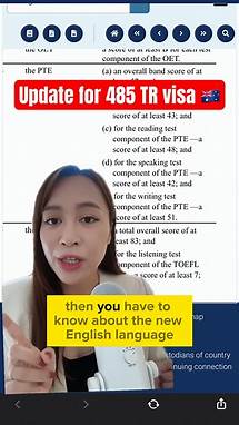 Video thumbnail for 485 visa English PTE requirements 2024 #pteacademic
