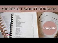 Video thumbnail for How to Create a Family Cookbook Template in Microsoft Word