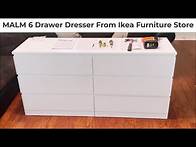Video thumbnail for IKEA MALM 6 Drawer Dresser Assemble!!! Don’t make these mistakes