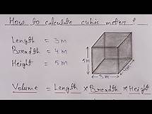 Video thumbnail for How to Calculate Cubic Meter | Cubic Meter | brick volume calculation | Civil Engineering |