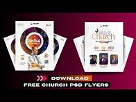 Video thumbnail for FREE PSD Church Flyer Files - Fully Editable!