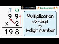 Video thumbnail for Multiplication of 2 digit number by 1 digit number