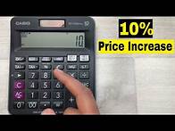 Video thumbnail for How to Calculate 10 Percent Price Increase On Calculator - 3 Steps Method