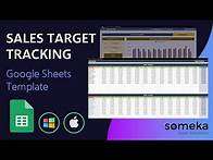 Video thumbnail for Sales Target Tracking | Google Sheets Template | Generate Sales Performance Report