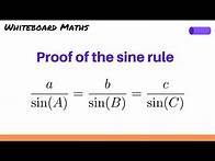 Video thumbnail for Proof of the sine rule