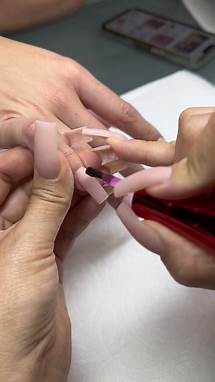 Video thumbnail for Elegant Purple French Tip Nail Designs for a Stylish Look