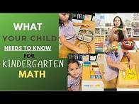 Video thumbnail for What Your Child Needs to Know for Kindergarten Math?