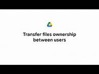 Video thumbnail for Transfer files ownership between users