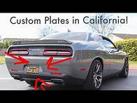 Video thumbnail for How to CUSTOMIZE your license plates in Cali! (Plate reveal)