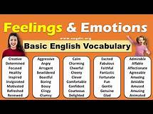 Video thumbnail for 😘😡😂 100 Feeling and Emotion Words list in English | Positive, Negative, Sad Feeling word