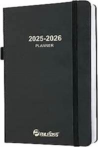 Video thumbnail for Daily Planner 2025-2026, One Page Per Day, Academic Calendar (July 2025 - June 2026), Appointment Book with Time Slots and Monthly Tabs, 5.7" x 8.25", Pocket, Leather Cove (Black)