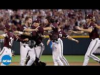 Video thumbnail for Final out from Mississippi State's 1st College World Series title (2021)