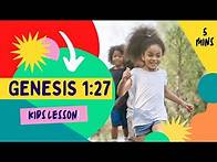 Video thumbnail for Kids Bible Devotional - Created in God's Image | Genesis 1:27
